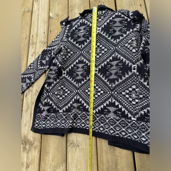 St John’s Bay Aztec print open cardigan Women’s S - Picture 6 of 8